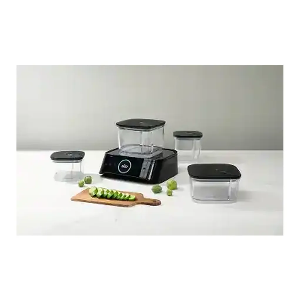 EditionSANI-Silo-Deep-Vacuum-Food-Storage-System-with-4-Containers-Built-In-Scale-and-Alexa-Black-12971517-01 Silo Deep Vacuum Food Storage System with 4 Containers, Built-In Scale and Alexa — Black