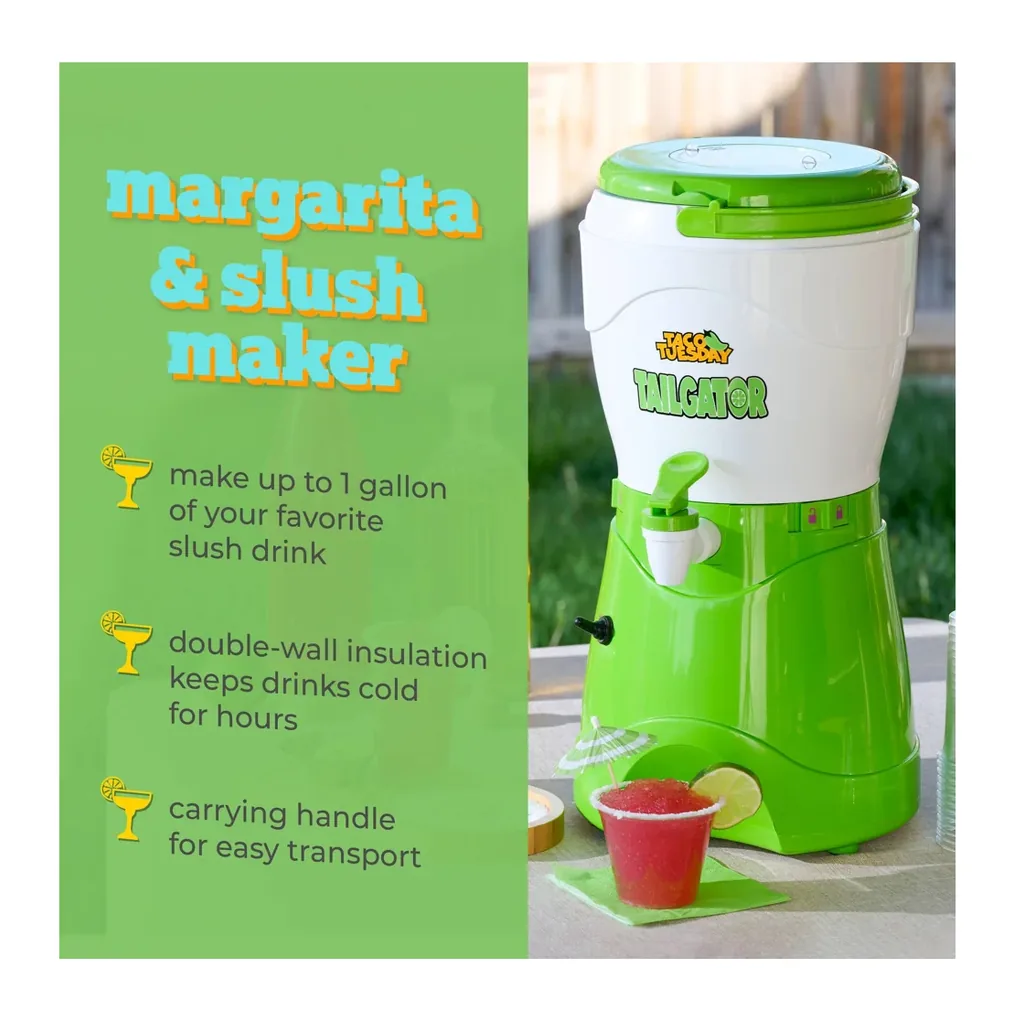 EditionSANI-Taco-Tuesday-TTMSBINV1WG-12829741-02 Taco Tuesday TTMSBINV1WG 1-Gallon Margarita and Slush Machine – Green
