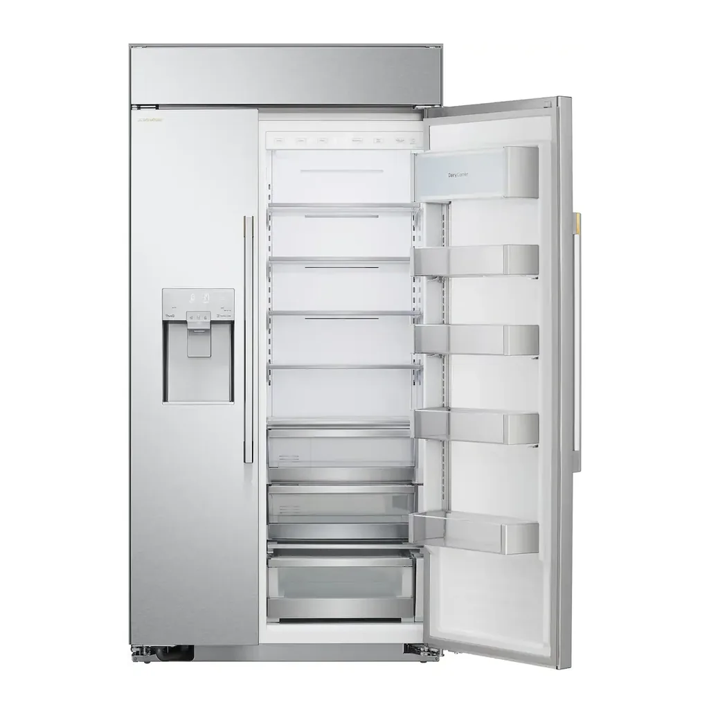 EditionSANI-US26WBB92S-6680309-04 LG US26WBB92S - SIGNATURE 42-in Wide 25.6 Cu. Ft. Side-by-Side Built-In Smart Refrigerator with Pro-Style Design - Stainless Steel