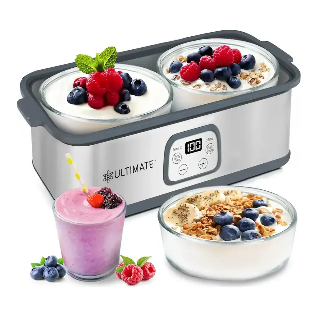 EditionSANI-Ultimate-Health-Ultimate-Probiotic-Yogurt-Maker-With-Two-1-Quart-Containers-Stainless-Steel-12176788-01 Ultimate Health Ultimate Probiotic Yogurt Maker With Two 1-Quart Containers — Stainless Steel