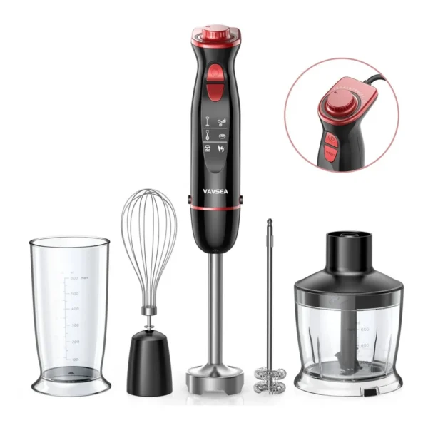 EditionSANI-VAVSEA-HB-2076A6-Black-B-11366702-01 VAVSEA HB-2076A6 5-in-1 Immersion Blender Set – Black