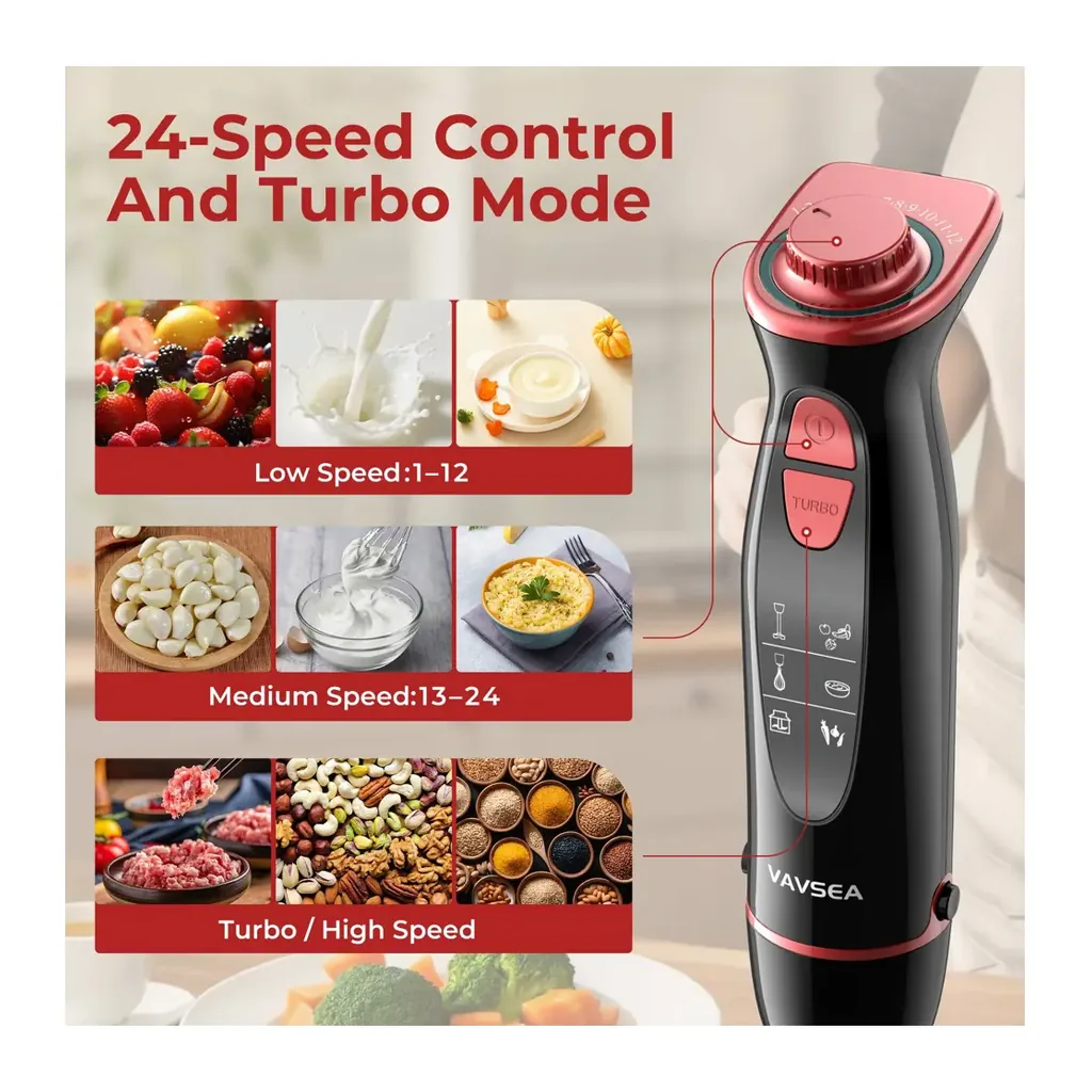 EditionSANI-VAVSEA-HB-2076A6-Black-B-11366702-03 VAVSEA HB-2076A6 5-in-1 Immersion Blender Set – Black