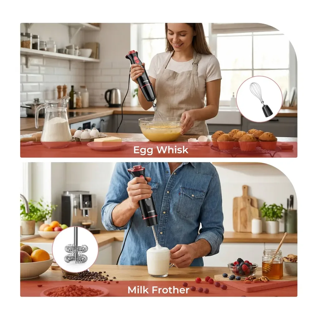 EditionSANI-VAVSEA-HB-2076A6-Black-B-11366702-05 VAVSEA HB-2076A6 5-in-1 Immersion Blender Set – Black