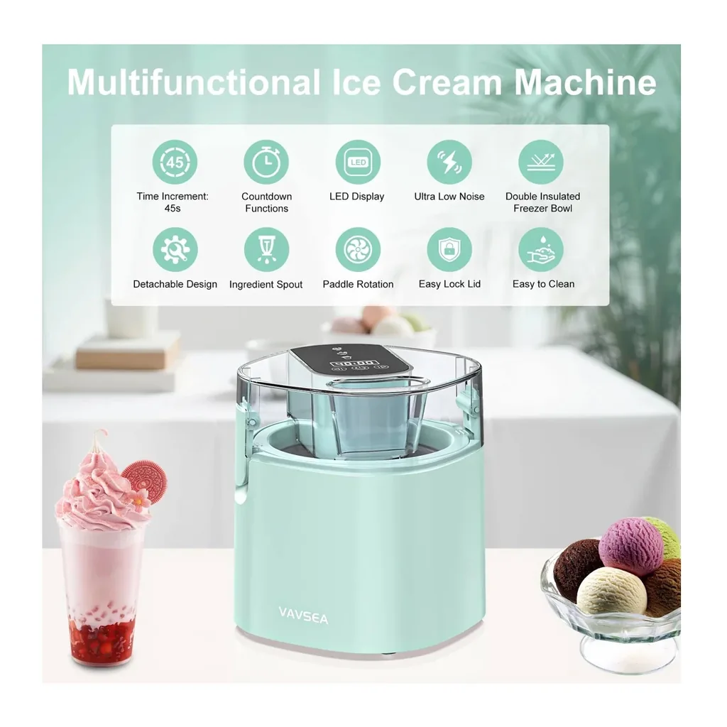 EditionSANI-VAVSEA-SU-502-B-11366706-02 VAVSEA SU-502-B 1.6-Qt. Ice Cream Maker – Green