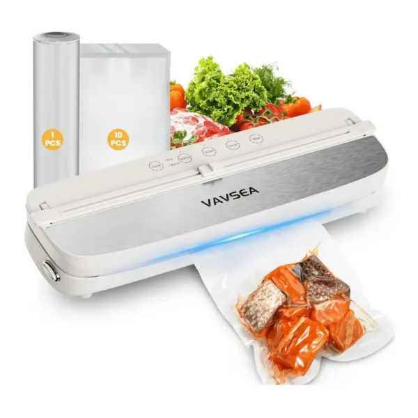 EditionSANI-VAVSEA-Vacuum-Sealer-Machine-75KPa-Built-in-Cutter-6-Modes-Food-Saver-with-Bags-Roll-Included-White-11366723-01 VAVSEA Vacuum Sealer Machine 75KPa Built-in Cutter 6 Modes Food Saver with Bags Roll Included — White