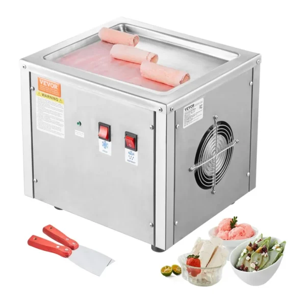 EditionSANI-VEVOR-CBJF-1DC280-10755891-01 VEVOR CBJF-1DC280 Rolled Ice Cream Machine – Silver