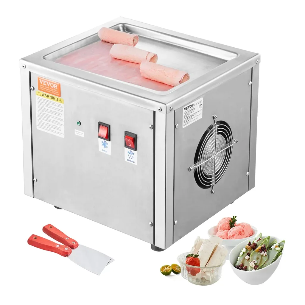 EditionSANI-VEVOR-CBJF-1DC280-10755891-01 VEVOR CBJF-1DC280 Rolled Ice Cream Machine – Silver