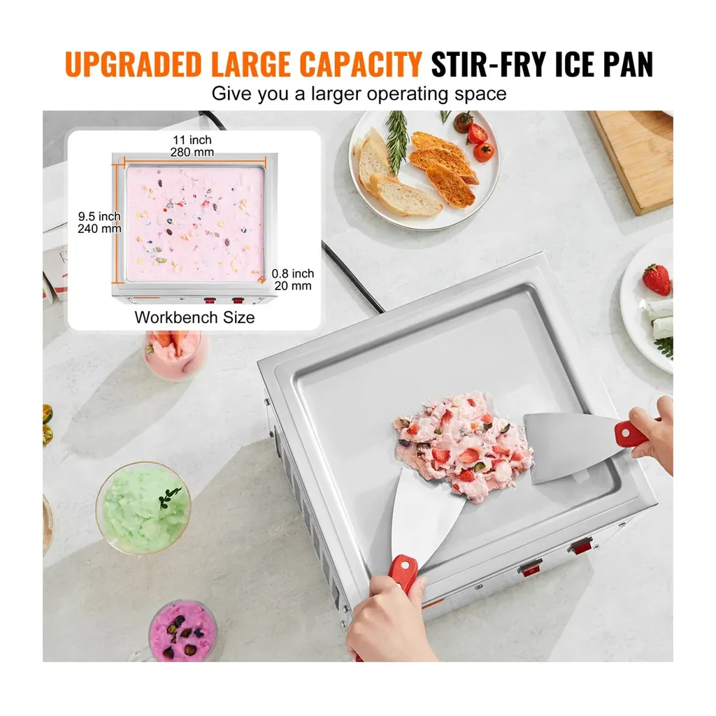 EditionSANI-VEVOR-CBJF-1DC280-10755891-04 VEVOR CBJF-1DC280 Rolled Ice Cream Machine – Silver