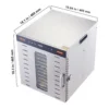 EditionSANI-VEVOR-Food-Dehydrator-Machine-10-Stainless-Steel-Trays-1000W-Electric-Food-Dryer-with-Digital-Adjustable-13087539-08 VEVOR Food Dehydrator Machine, 10 Stainless Steel Trays, 1000W Electric Food Dryer with Digital Adjustable Timer & Temperature — Silver