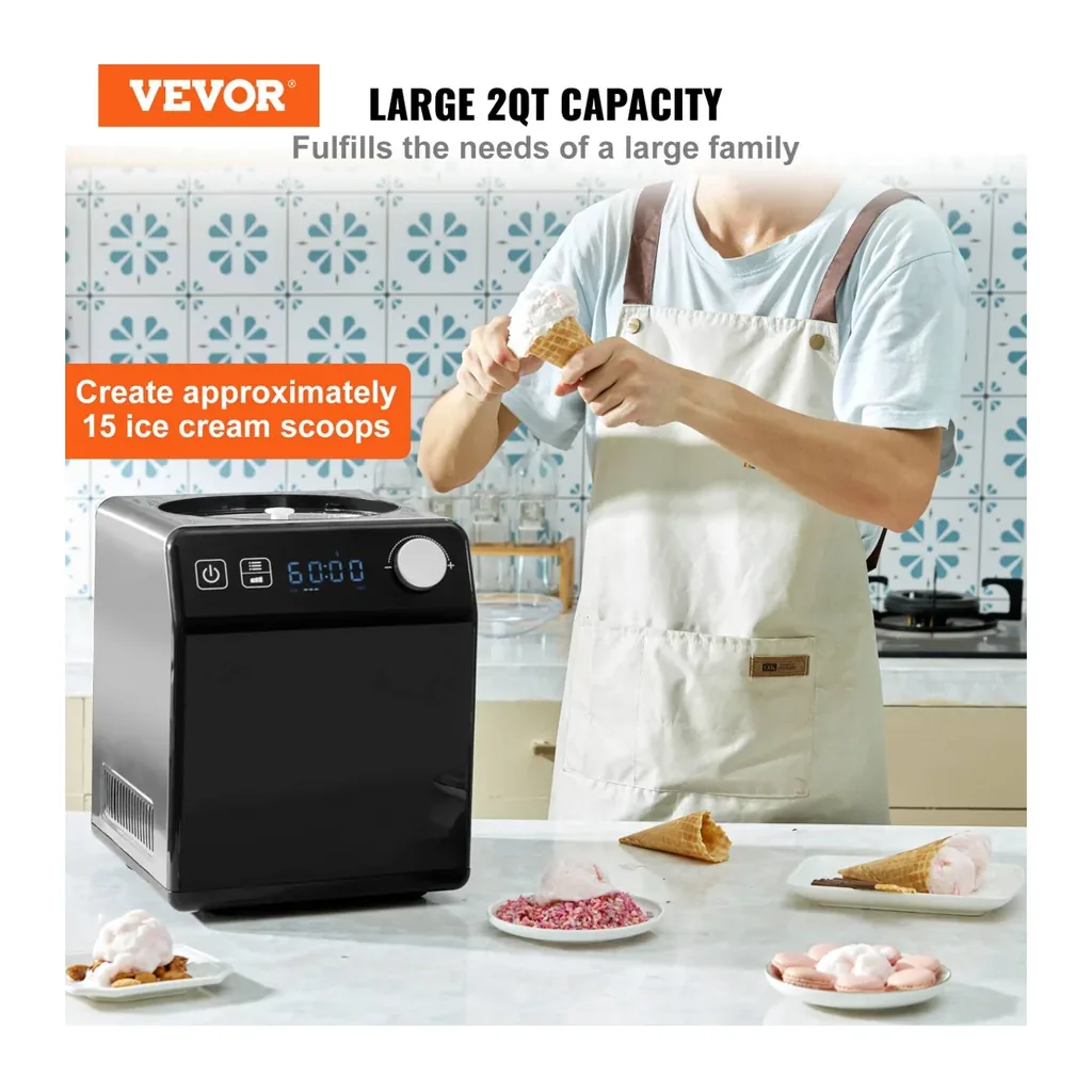 EditionSANI-VEVOR-ICE2086BY-UL-10915355-02 VEVOR ICE2086BY-UL 2-Qt. Compressor Ice Cream Maker – Black