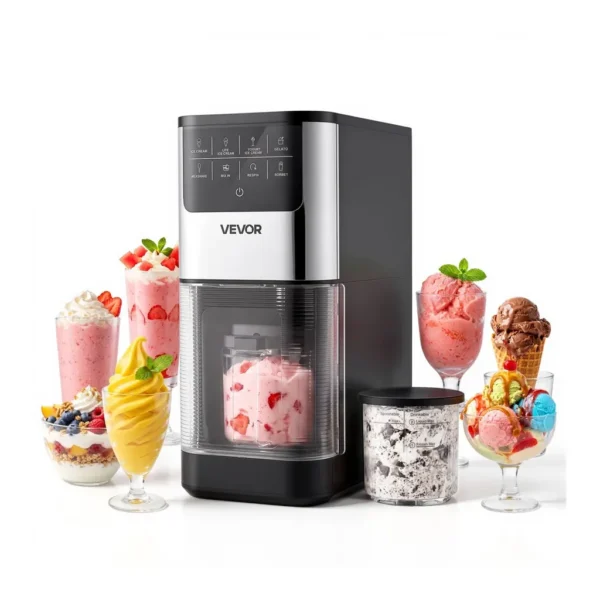 EditionSANI-VEVOR-IEM1006-UL-12895004-01 VEVOR IEM1006-UL 7-in-1 Ice Cream Maker – Black / Silver