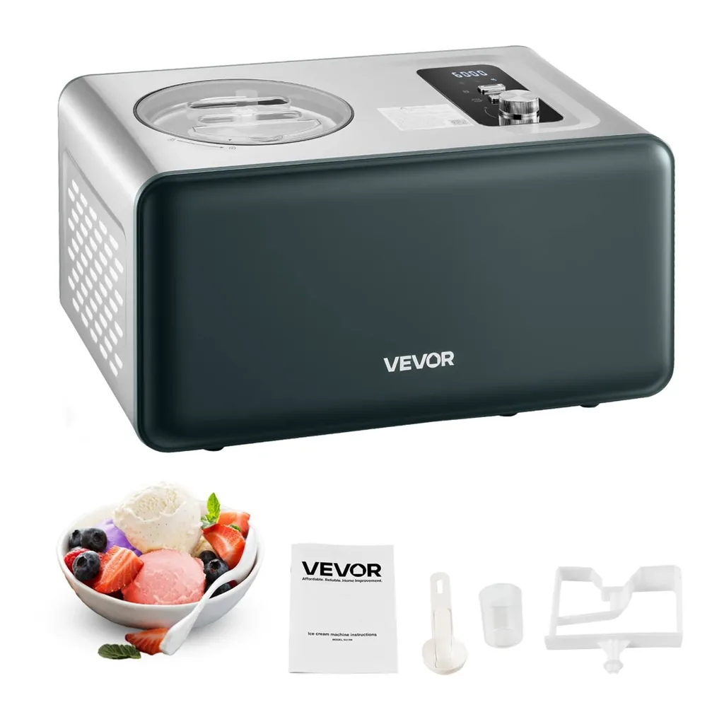 EditionSANI-VEVOR-SU-I54-10915403-01 VEVOR SU-I54 1.5-Qt. Compressor Ice Cream Maker – Black / Silver