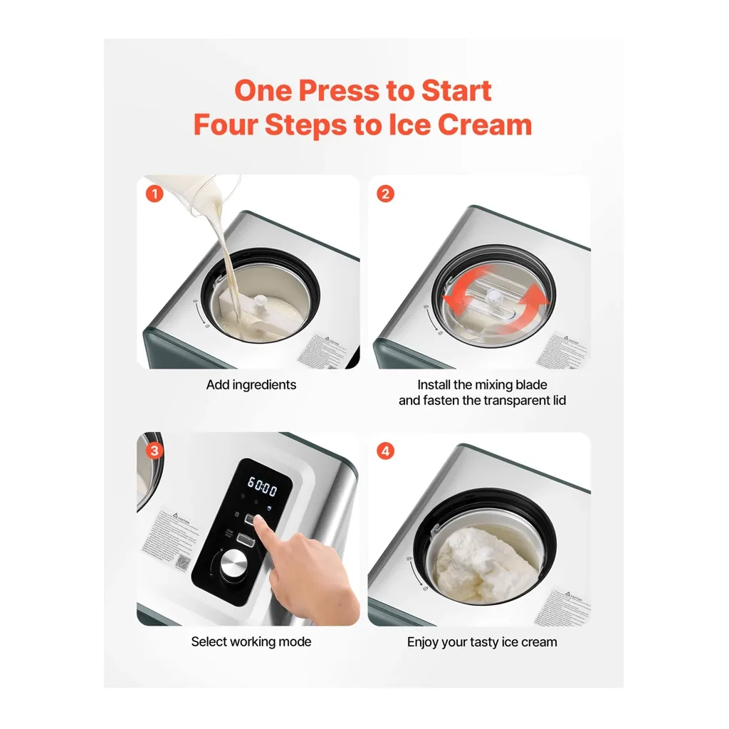 EditionSANI-VEVOR-SU-I54-10915403-05 VEVOR SU-I54 1.5-Qt. Compressor Ice Cream Maker – Black / Silver