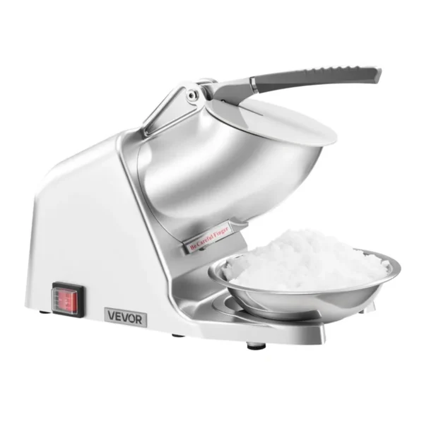 EditionSANI-VEVOR-WF-A109-10139813-01 VEVOR WF-A109 4-Blade Electric Ice Crusher, 286 lbs./hr. – Silver
