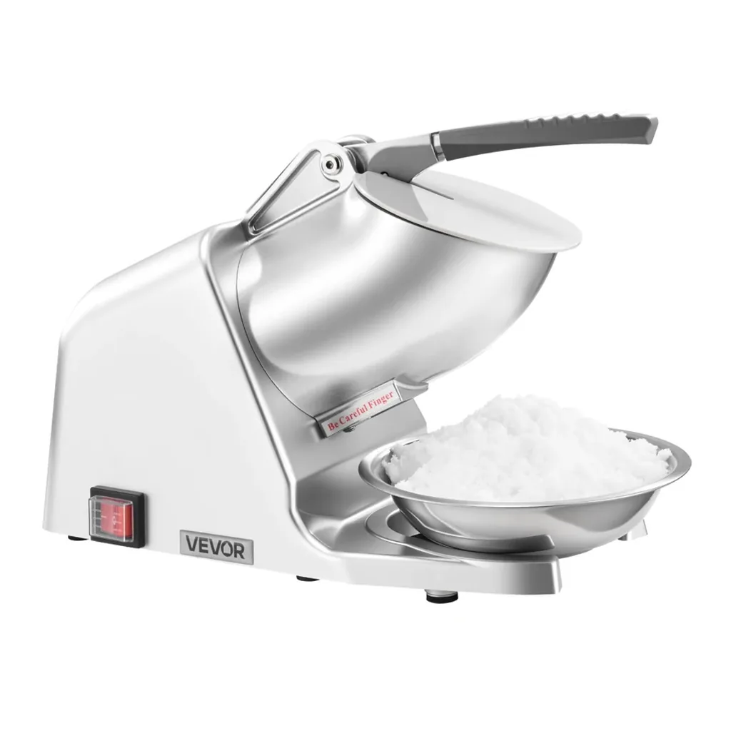 EditionSANI-VEVOR-WF-A109-10139813-01 VEVOR WF-A109 4-Blade Electric Ice Crusher, 286 lbs./hr. – Silver