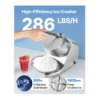 EditionSANI-VEVOR-WF-A109-10139813-02 VEVOR WF-A109 4-Blade Electric Ice Crusher, 286 lbs./hr. – Silver