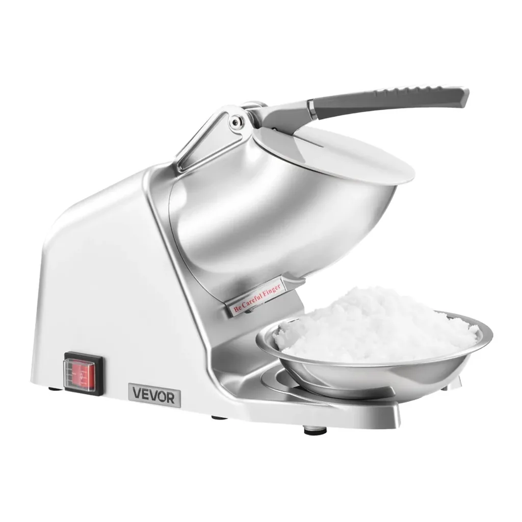 EditionSANI-VEVOR-WF-A109-10139820-01 VEVOR WF-A109 2-Blade Electric Ice Crusher, 143 lbs./hr. – Silver