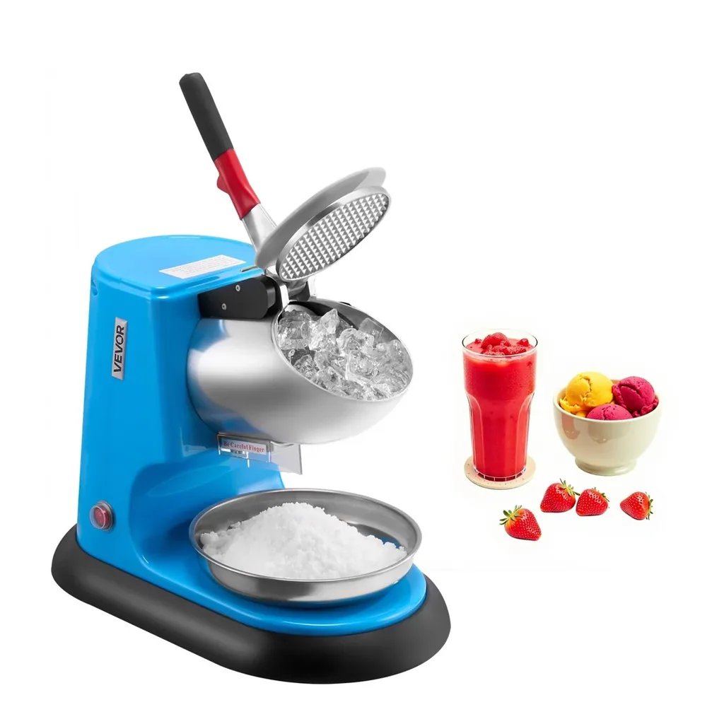 EditionSANI-VEVOR-WF-A168-10139787-01 VEVOR WF-A168 4-Blade Electric Ice Crusher, 220 lbs./hr. – Blue
