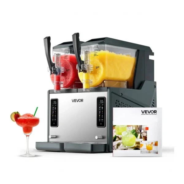 EditionSANI-VEVOR-X-80-12268625-01 VEVOR X-80 Dual-Tank Slushie Machine, Two 4L Tanks – Black