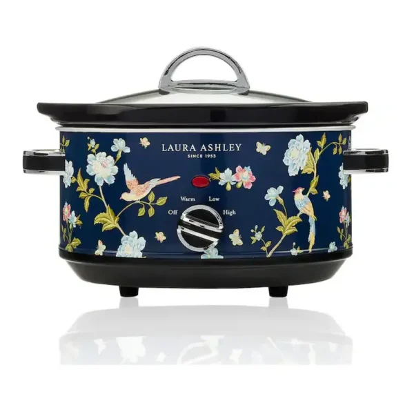 Laura Ashley - 3.5L Slow Cooker - Elveden Navy – product image 1 Laura Ashley - 3.5L Slow Cooker - Elveden Navy – product view 1
