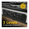 Forest'nSky - Triple Slow Cooker with 3 x 1.5 QT Removable Ceramic Pots,3 Temperature Settings - Silver – product image 6 Forest'nSky - Triple Slow Cooker with 3 x 1.5 QT Removable Ceramic Pots,3 Temperature Settings - Silver – product view 6