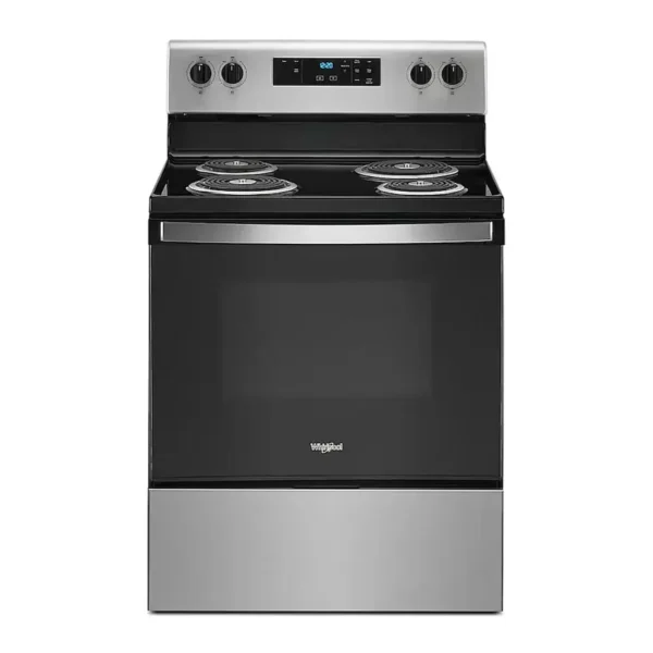 EditionSANI-WFC150M0JS-6401383-01 Whirlpool - 30 in. Wide 4 elements 4.8 cu. ft. Freestanding Electric Range with Keep Warm Setting