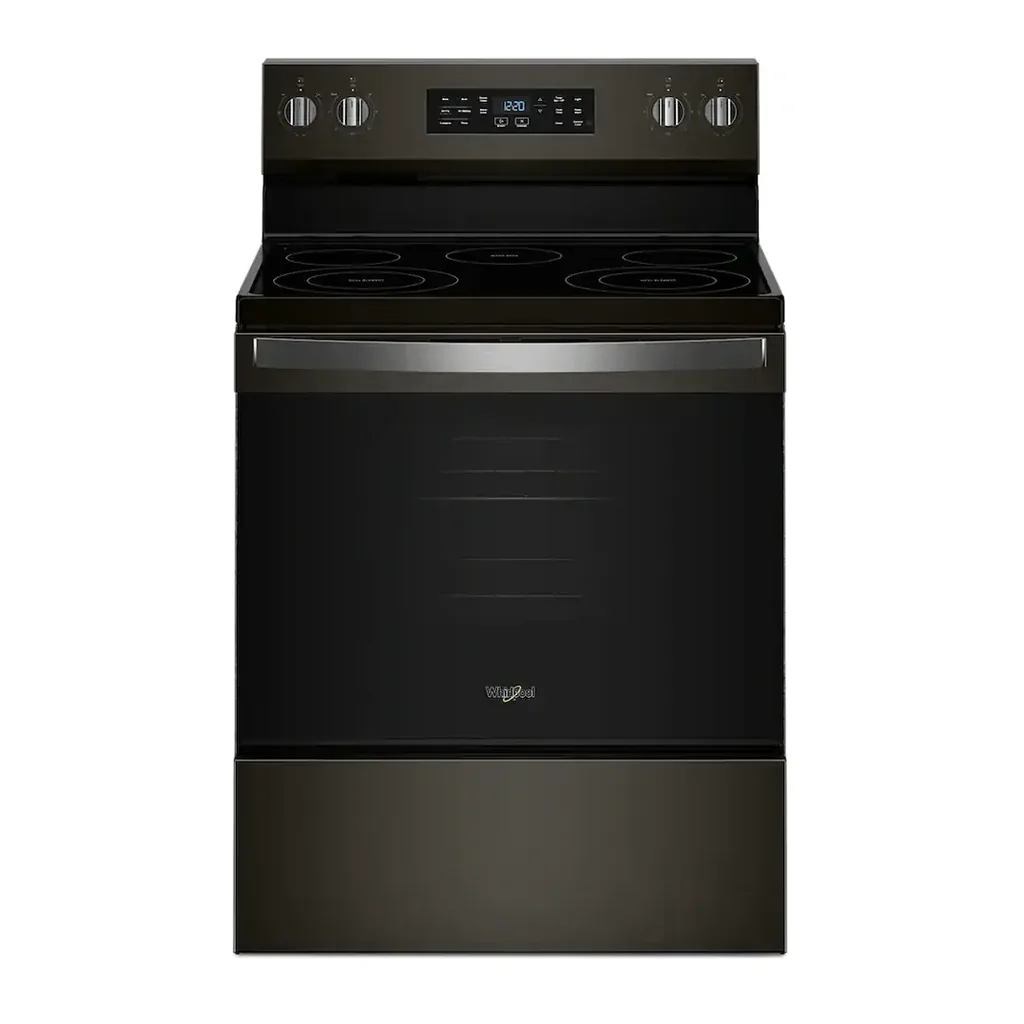 EditionSANI-WFES4530SV-6649197-01 Whirlpool - 30 in. Wide 5 element 5.3 cu. ft. Freestanding Electric Range with Air Cooking Technology and Steam Clean