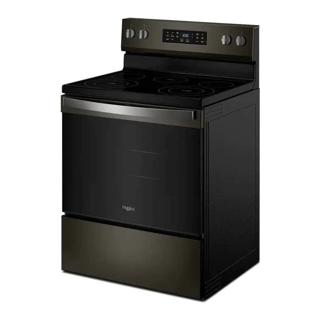 EditionSANI-WFES4530SV-6649197-02 Whirlpool - 30 in. Wide 5 element 5.3 cu. ft. Freestanding Electric Range with Air Cooking Technology and Steam Clean