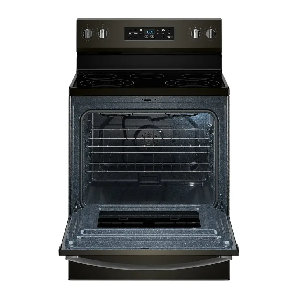 EditionSANI-WFES4530SV-6649197-05 Whirlpool - 30 in. Wide 5 element 5.3 cu. ft. Freestanding Electric Range with Air Cooking Technology and Steam Clean