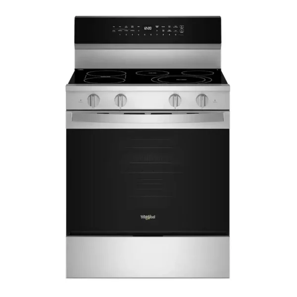 EditionSANI-WFES7530RZ-6614317-01 Whirlpool - 30 in. Wide 5 elements 5.3 cu. ft. Smart Electric Freestanding Range with Air Cooking Technology, No Preheat Air Fry