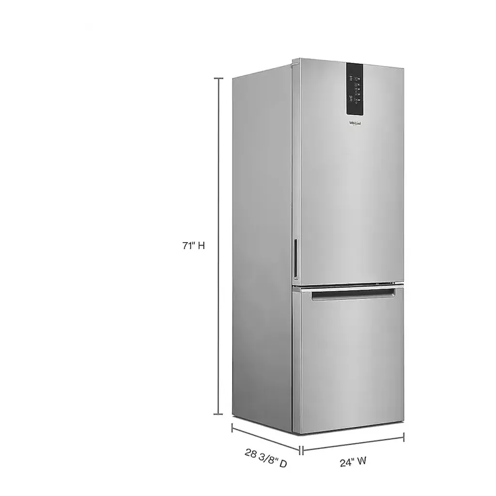 EditionSANI-WRB533CZJZ-6400743-04 Whirlpool WRB533CZJZ - 24 in. Wide 12.7 cu. ft. Bottom-Freezer Counter-Depth Refrigerator - Stainless Steel