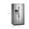 EditionSANI-WRSF5536RZ-6618970-03 Whirlpool WRSF5536RZ - 36 in. Wide 29 cu. ft. Side-by-Side Refrigerator with TruCool System - Fingerprint-Resistant Stainless Finish