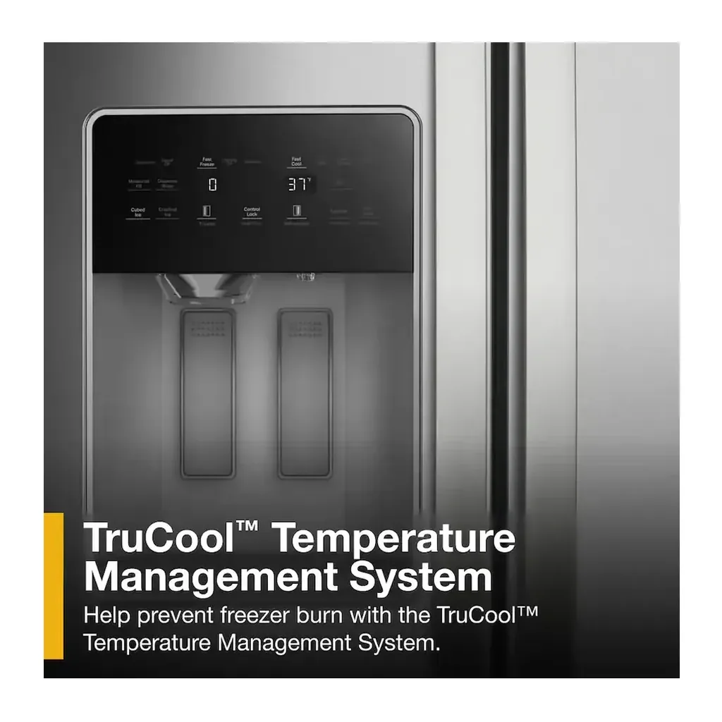 EditionSANI-WRSF5536RZ-6618970-06 Whirlpool WRSF5536RZ - 36 in. Wide 29 cu. ft. Side-by-Side Refrigerator with TruCool System - Fingerprint-Resistant Stainless Finish