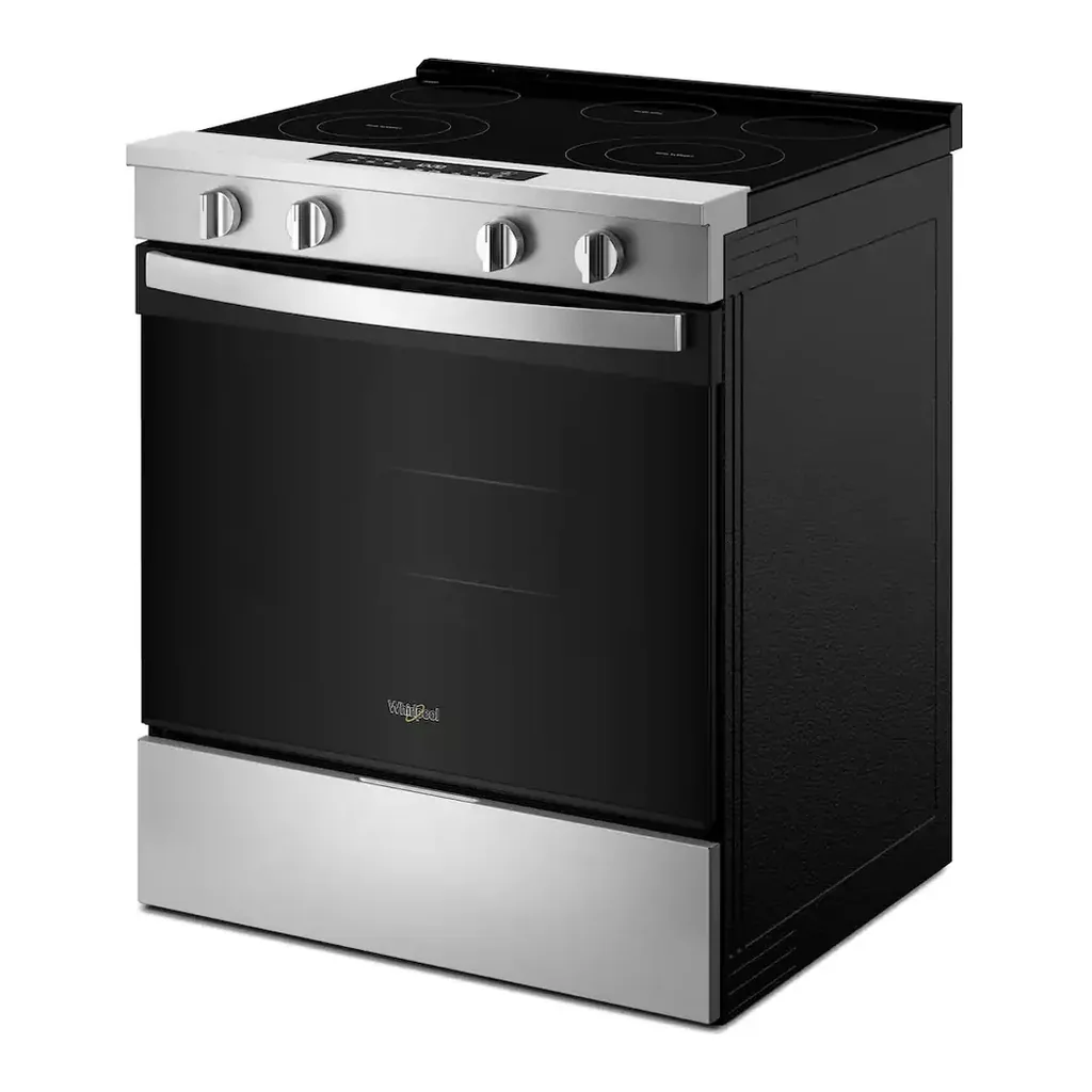 EditionSANI-WSES3330TS-6671138-03 Whirlpool - 30 in. Wide 5 element 5.3 cu. ft. Slide-In Electric Range with No Preheat and Slow Cook Modes