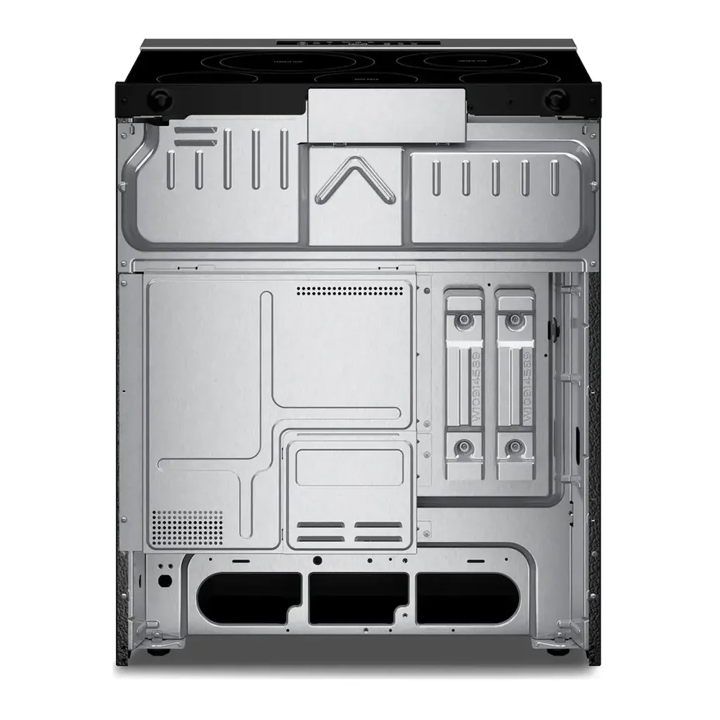 EditionSANI-WSES3330TS-6671138-04 Whirlpool - 30 in. Wide 5 element 5.3 cu. ft. Slide-In Electric Range with No Preheat and Slow Cook Modes