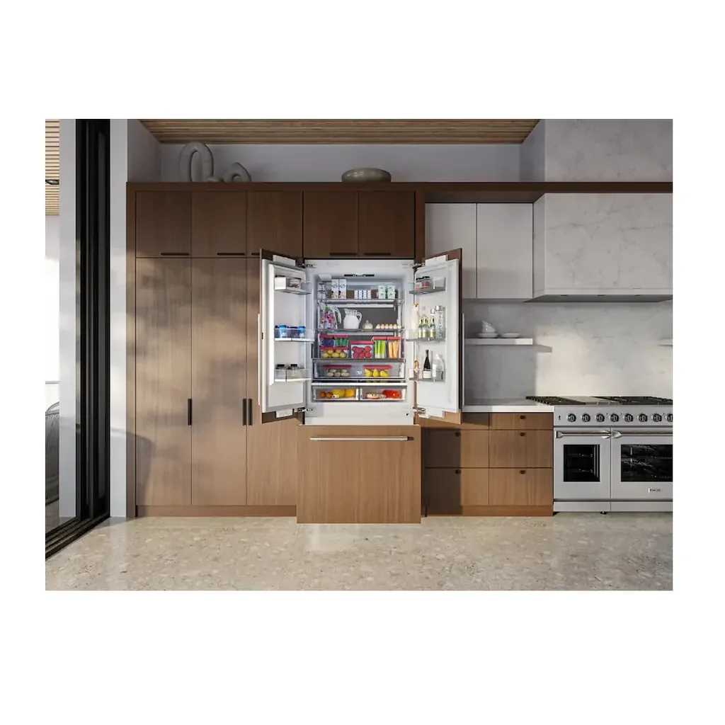 EditionSANI-XRF3619BFP-SS-6635614-04 Thor Kitchen XRF3619BFP-SS - 36 in. Wide 19.6-Cu. Ft. Built-In French Door Refrigerator - Stainless Steel