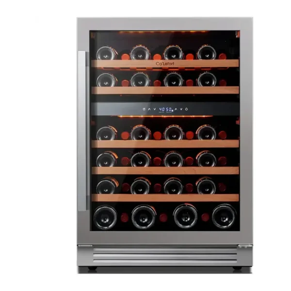 EditionSANI-ca-lefort-bb-clf-wd24r-23us-10754552-01-received Ca'Lefort BB-CLF-WD24R-23US — 52-Bottle 24-Inch Dual-Zone Built-In Wine Refrigerator — Stainless Steel