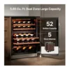 EditionSANI-ca-lefort-bb-clf-wd24r-23us-10754552-02 Ca'Lefort BB-CLF-WD24R-23US — 52-Bottle 24-Inch Dual-Zone Built-In Wine Refrigerator — Stainless Steel