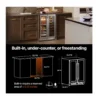 EditionSANI-ca-lefort-bb-clf-wf24-23us-10754553-06 Ca'Lefort BB-CLF-WF24-23US — 24-Inch Dual-Zone Wine and Beverage Cooler, 20 Bottles and 60 Cans — Stainless Steel
