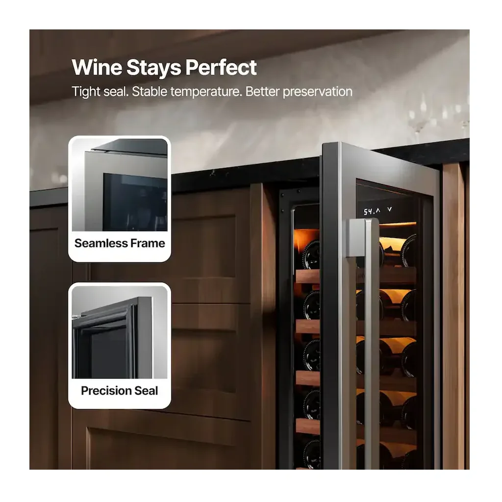 EditionSANI-ca-lefort-bb-clf-ws15r-23us-10754559-04 Ca'Lefort BB-CLF-WS15R-23US — 33-Bottle 15-Inch Single-Zone Wine Refrigerator — Stainless Steel