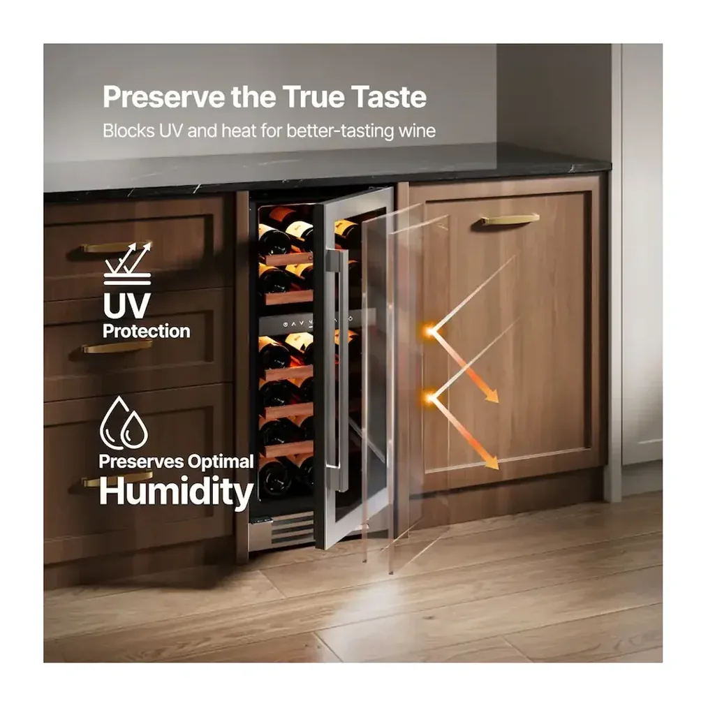 EditionSANI-ca-lefort-clf-wd15-bb-10754594-03 Ca'Lefort CLF-WD15-BB — 28-Bottle 15-Inch Dual-Zone Built-In Wine Refrigerator — Stainless Steel