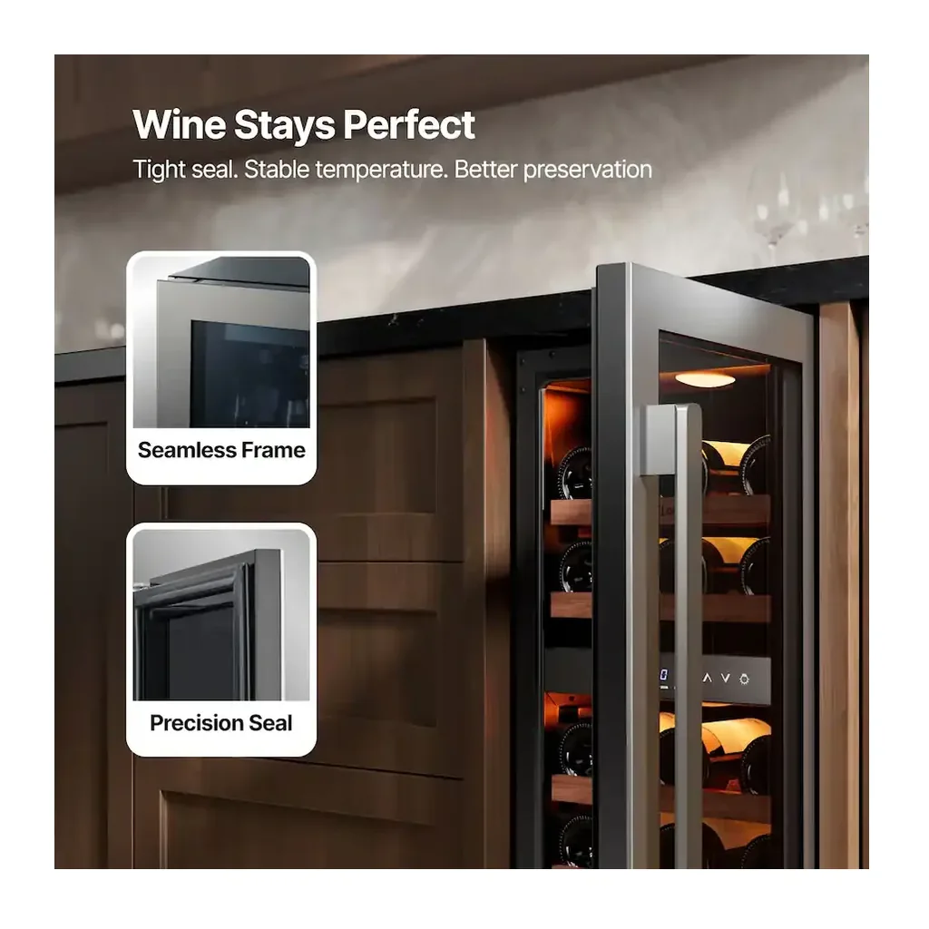 EditionSANI-ca-lefort-clf-wd15-bb-10754594-04-verified Ca'Lefort CLF-WD15-BB — 28-Bottle 15-Inch Dual-Zone Built-In Wine Refrigerator — Stainless Steel