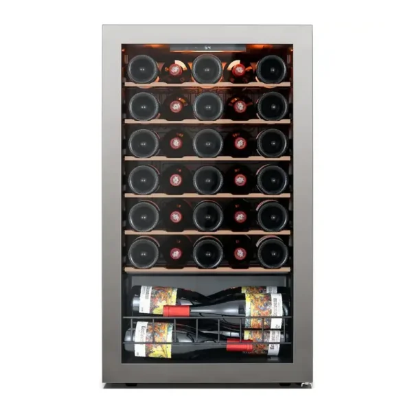 EditionSANI-ca-lefort-clf-wsjc95-25us-10754600-01 Ca'Lefort CLF-WSJC95-25US — 32-Bottle Freestanding Wine Refrigerator with Three-Color LED Lighting — Black