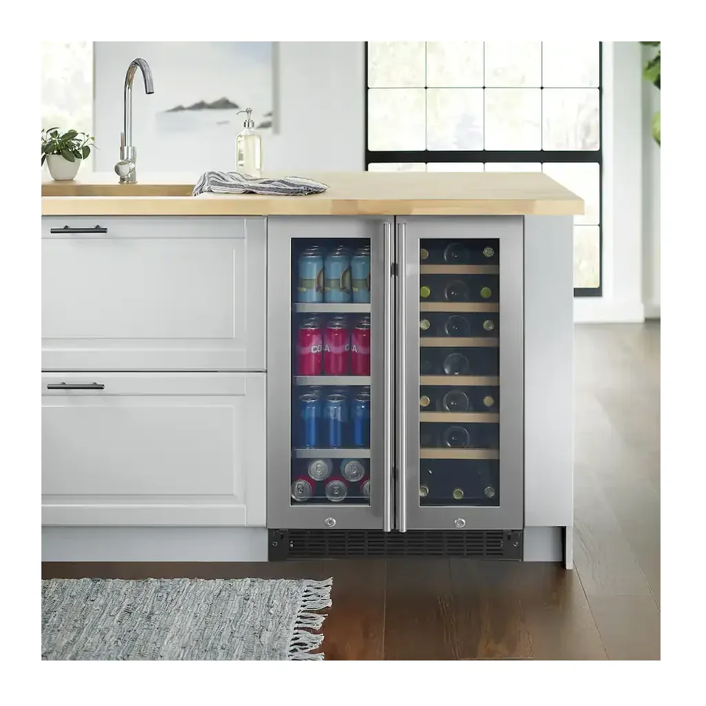 EditionSANI-insignia-ns-bc2zss1-6437135-02 Insignia NS-BC2ZSS1 — Dual-Zone Wine and Beverage Cooler with Glass Doors — Stainless Steel