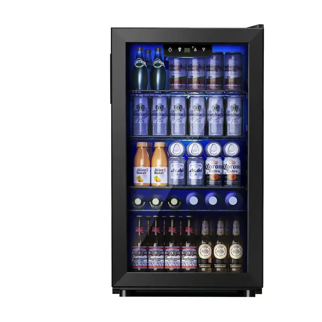 EditionSANI-simzlife-br-110p-10747620-01 SIMZLIFE BR-110P — 130-Can 3.2 Cu. Ft. Beverage Refrigerator — Black