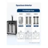 EditionSANI-vevor-bf163-2-12499877-03 VEVOR BF163-2 — Dual-Tap Full-Size Kegerator with CO2 Cylinder and Drip Tray — Black/Gray