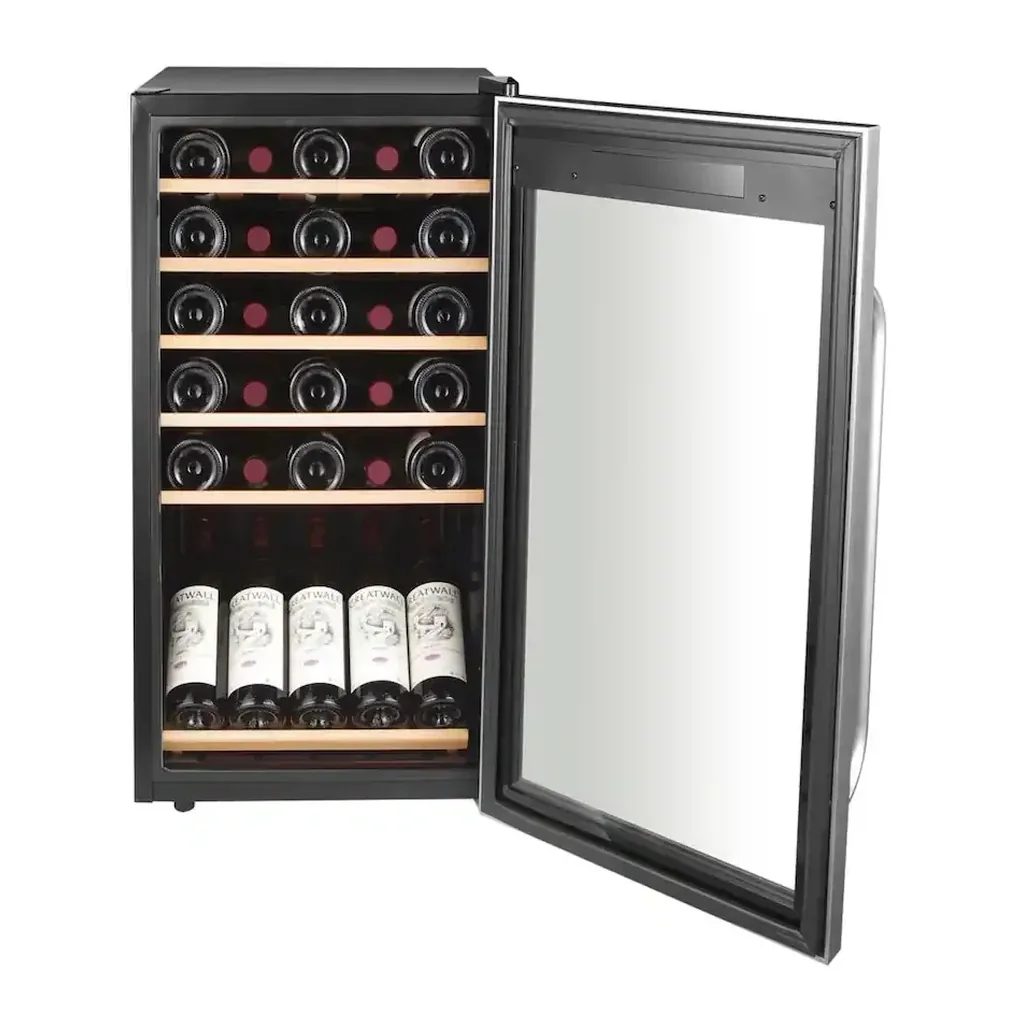 EditionSANI-whynter-fwc-341ts-12240645-04 Whynter FWC-341TS — 34-Bottle Freestanding Wine Refrigerator with Display Shelf — Stainless Steel