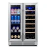 EditionSANI-yeego-bb-yg-wf24-23us-10130493-01 Yeego BB-YG-WF24-23US — 24-Inch Dual-Zone Wine and Beverage Cooler, 20 Bottles and 60 Cans — Stainless Steel