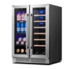 EditionSANI-yeego-bb-yg-wf24-23us-10130493-02 Yeego BB-YG-WF24-23US — 24-Inch Dual-Zone Wine and Beverage Cooler, 20 Bottles and 60 Cans — Stainless Steel