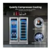 EditionSANI-yeego-bb-yg-wf24-23us-10130493-04 Yeego BB-YG-WF24-23US — 24-Inch Dual-Zone Wine and Beverage Cooler, 20 Bottles and 60 Cans — Stainless Steel